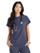 Barco Unify™ by Barco MISSION 1-POCKET HENLEY NECK SCRUB TOP - Steel