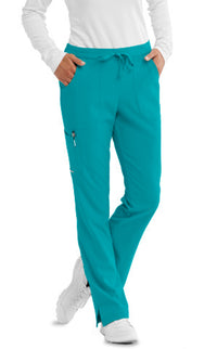 SKECHERS™ by barco Reliance 3-Pocket Mid-Rise Straight Leg Scrub Pant-Teal