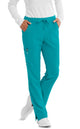 SKECHERS™ by barco Reliance 3-Pocket Mid-Rise Straight Leg Scrub Pant-Teal