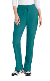 SKECHERS™ by barco Gamma 6-Pocket Mid-Rise Tapered Leg Scrub Pant-Teal