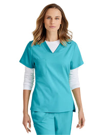 Grey's Anatomy Stretch™ by Barco  Bree 1-Pocket Tuck-In Scrub Top-Teal