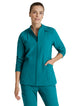 Barco One™ by Barco Venture 4-Pocket Banded Collar Warm-Up Scrub Jacket-Teal