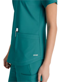 Grey's Anatomy™ Evolve by Barco Rhythm 2-Pocket CICLO® Scrub Top-Teal