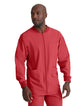 SKECHERS™ by Barco Structure 3-Pocket Crewneck Warmup Scrub Jacket-True Red