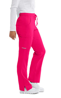 SKECHERS™ by barco Reliance 3-Pocket Mid-Rise Straight Leg Scrub Pant-Vibrance Pink