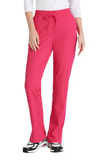 SKECHERS™ by barco Gamma 6-Pocket Mid-Rise Tapered Leg Scrub Pant-Vibrance Pink