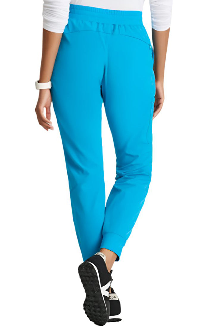 Barco One™ by Barco Boost 3-Pocket Mid-Rise Jogger Scrub Pant-Wave Blue