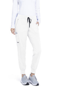 Grey's Anatomy Stretch™ by Barco Eden 5-Pocket Mid Rise Jogger Scrub Pant-White