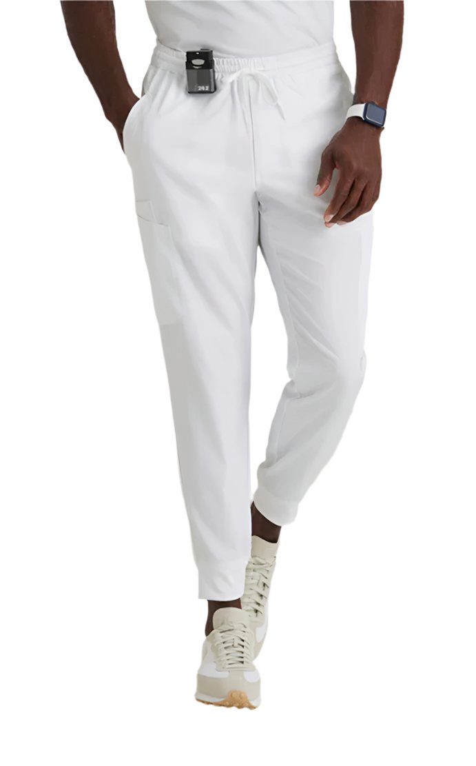 Barco Unify™ by Barco RALLY 6-POCKET JOGGER SCRUB PANT-White