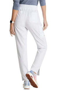 SKECHERS™ by barco Gamma 6-Pocket Mid-Rise Tapered Leg Scrub Pant-White