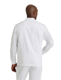 Barco Unify™ by Barco RALLY 4-POCKET MOCK COLLAR WARM UP JACKET - White