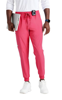 SKECHERS™ by barco Structure 3-Pocket Jogger Scrub Pant-Wild Pink