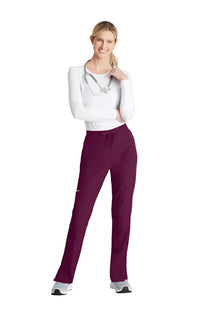 Skechers™ Vitality by Barco Charge 4 Pocket Mid-Rise Tapered Leg Scrub Pant - Wine