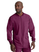 SKECHERS™ by Barco Structure 3-Pocket Crewneck Warmup Scrub Jacket-Wine