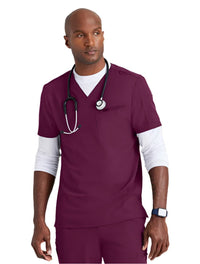 Barco Unify™ by Barco RALLY 3-POCKET V-NECK SCRUB TOP - Wine