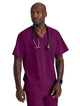 Barco One™ by Barco Amplify 5-Pocket V-Neck Scrub Top-Wine