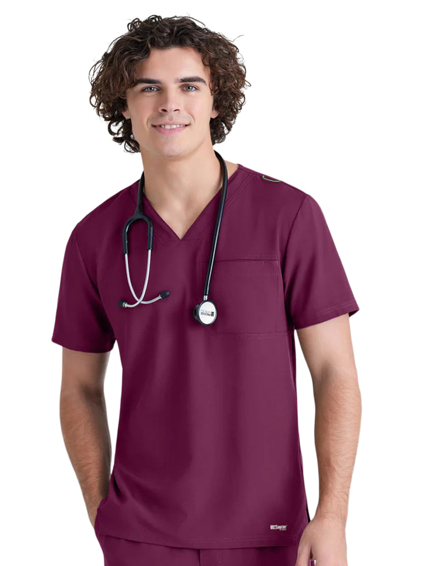 Grey's Anatomy™ Evolve by Barco Journey 1-Pocket CICLO® Scrub Top-Wine