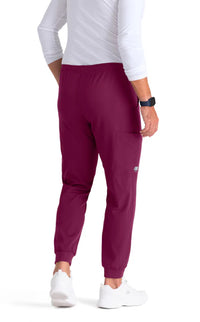 SKECHERS™ by barco Structure 3-Pocket Jogger Scrub Pant-Wine