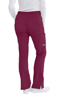 SKECHERS™ by barco Reliance 3-Pocket Mid-Rise Straight Leg Scrub Pant-Wine