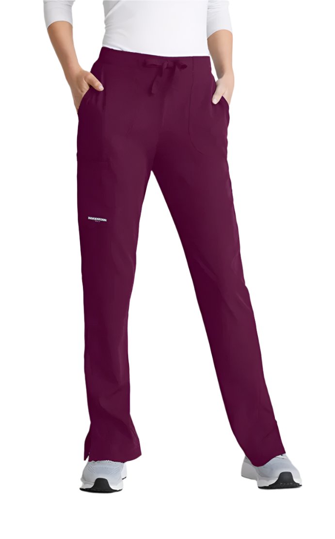 Skechers™ Vitality by Barco Charge 4 Pocket Mid-Rise Tapered Leg Scrub Pant - Wine