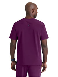 Grey's Anatomy Stretch™ by Barco Murphy 2-Pocket V-Neck Scrub Top-Wine