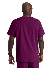 Barco One™ by Barco Amplify 5-Pocket V-Neck Scrub Top-Wine