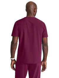 Barco One™ by Barco Velocity 2-Pocket V-Neck Scrub Top-Wine