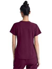 Grey's Anatomy™ Evolve by Barco Rhythm 2-Pocket CICLO® Scrub Top-Wine