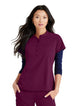 Barco Unify™ by Barco MISSION 1-POCKET HENLEY NECK SCRUB TOP - Wine