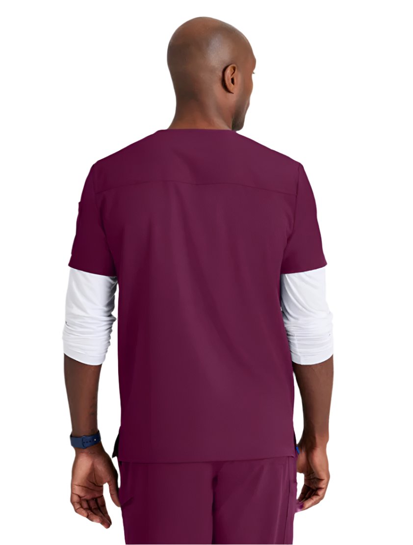 Barco Unify™ by Barco RALLY 3-POCKET V-NECK SCRUB TOP - Wine