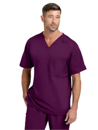 Grey's Anatomy Stretch™ by Barco Murphy 2-Pocket V-Neck Scrub Top-Wine