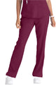 SKECHERS™ by barco Reliance 3-Pocket Mid-Rise Straight Leg Scrub Pant-Wine