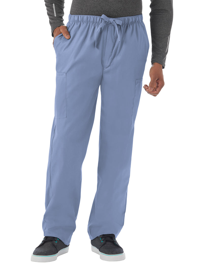 Fundamentals Unisex Five Pocket Scrub Pant Main - Ceil Blue