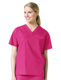 Maevn Unisex Core V-Neck Top Passion Pink