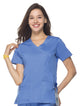 Maevn Women's "Blossom" Scrub Top Pacific Blue