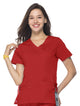 Maevn Women's "Blossom" Scrub Top Crimson