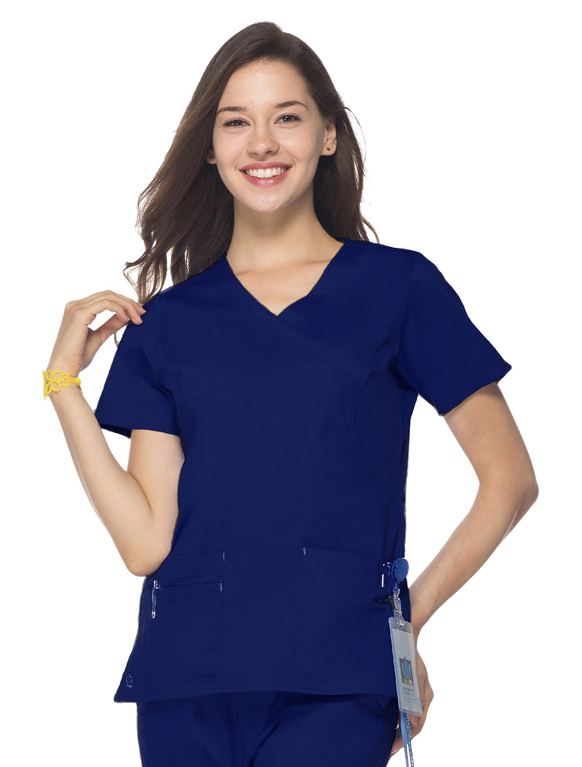 Maevn Women's "Blossom" Scrub Top 1102 Navy