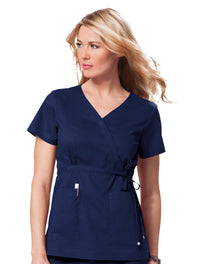 Koi Katelyn Scrub Top Navy