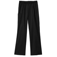 Fundamentals Ladies Cargo Pocket Scrub Pant Black