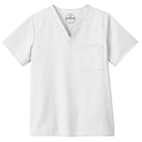 Fundamentals Unisex One Pocket Top - Front White