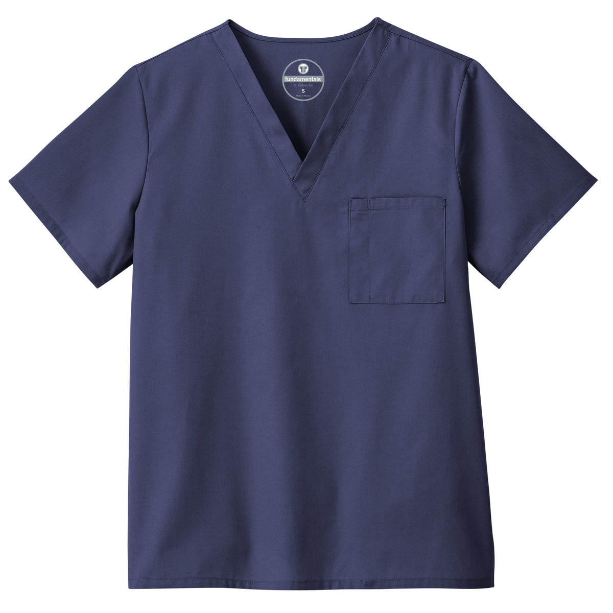 Fundamentals Unisex One Pocket Top - Front Navy