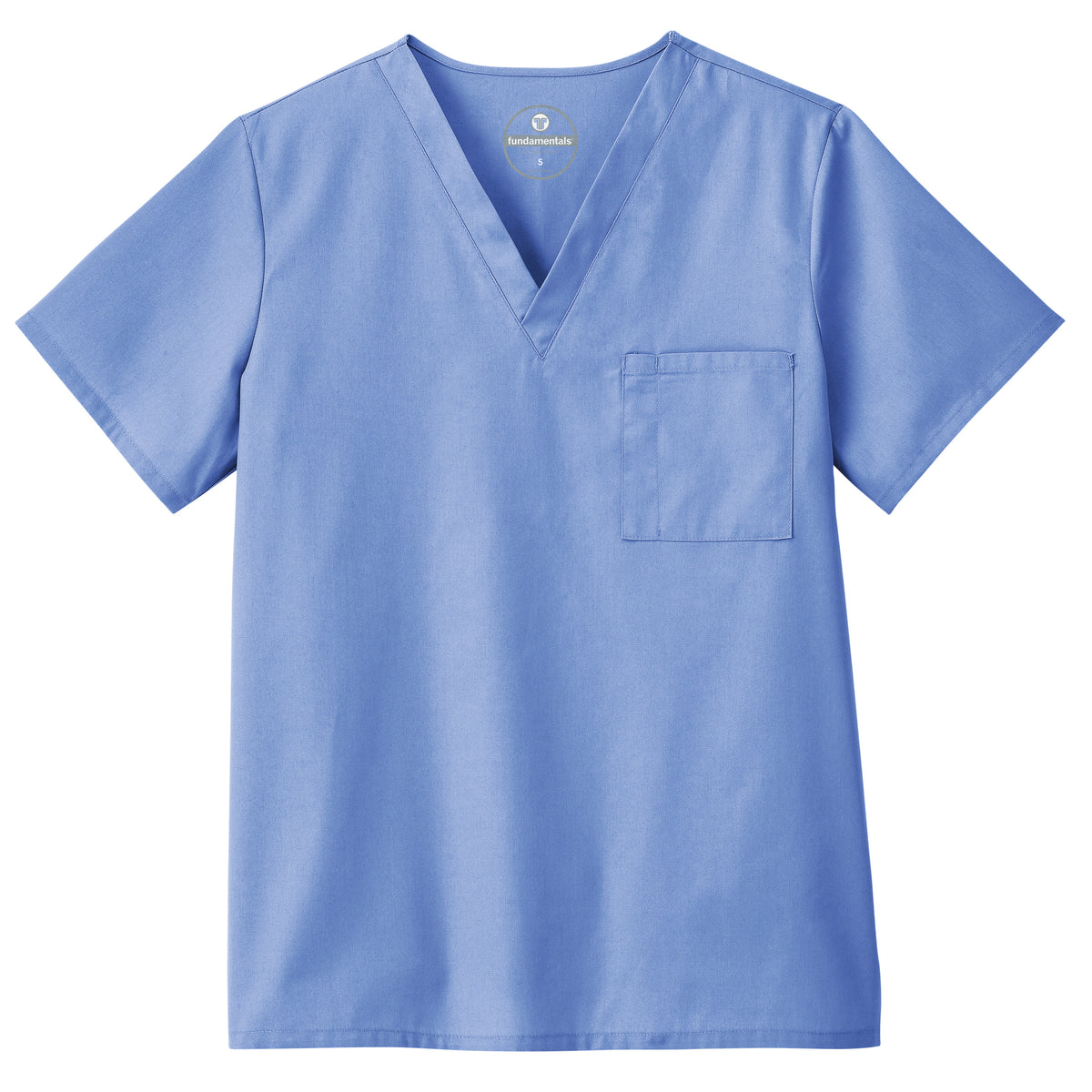 Fundamentals Unisex One Pocket Top - Front Ceil Blue