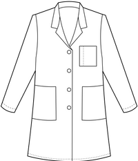 Meta Fundamentals 33" Ladies Labcoat - Sketch