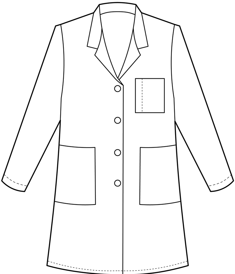 Meta Fundamentals 33" Ladies Labcoat - Sketch
