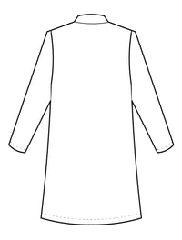 Meta 37" Ladies Labcoat - Sketch Back