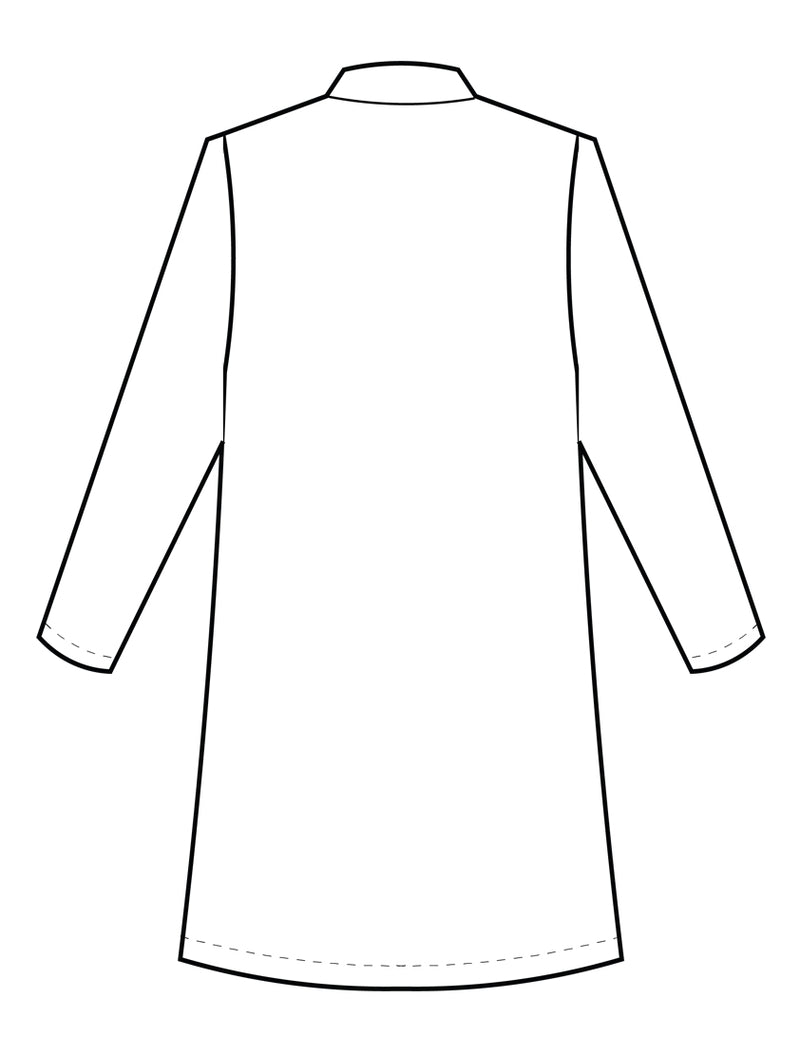 Meta 37" Ladies Labcoat - Sketch Back