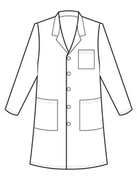 Meta 37" Ladies Labcoat - Sketch Front