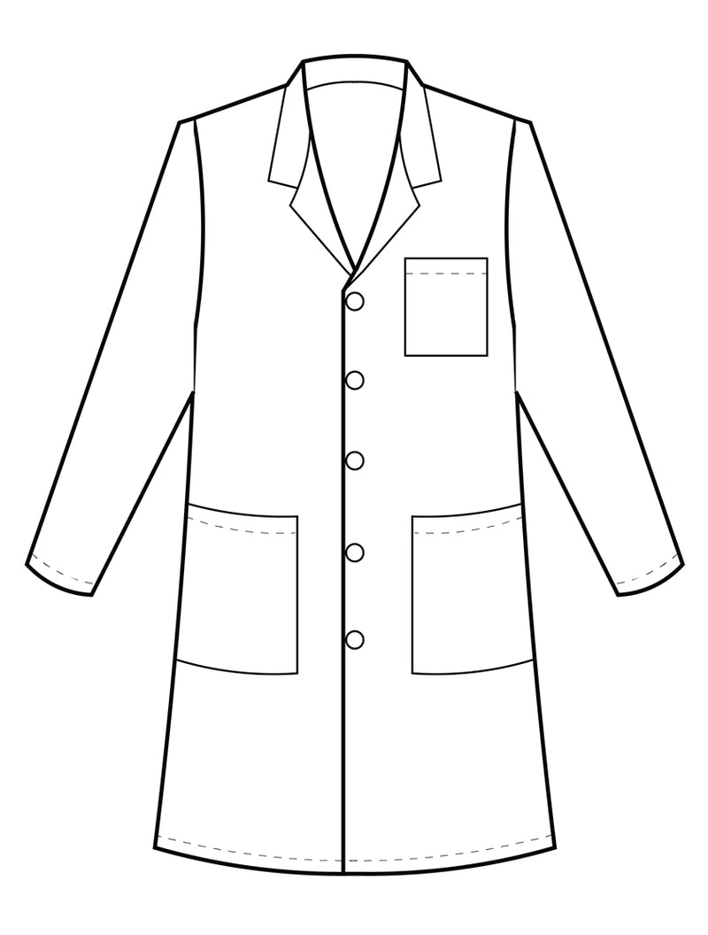 Meta 37" Ladies Labcoat - Sketch Front