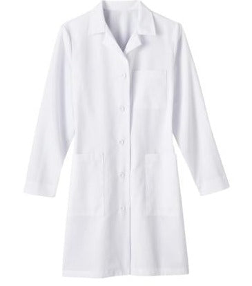 Meta Women's 37" Long Labcoat - Front