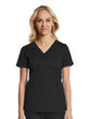  Sporty & Comfy Multi Pocket V-neck Top Black